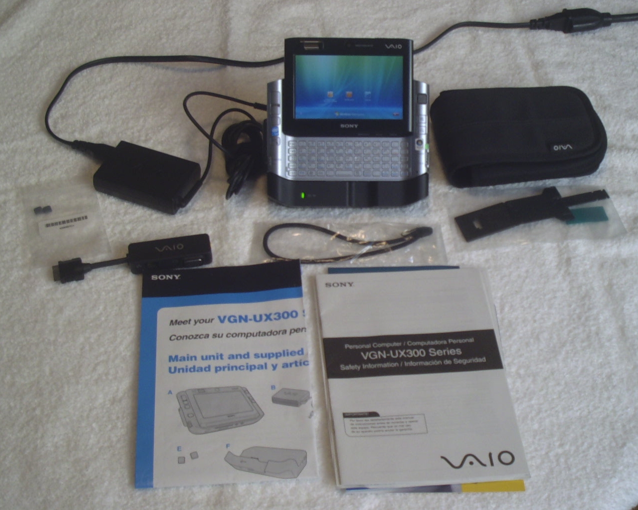 Black Sony Vaio UX (VGN-UX92) with SysON GPS CF plus III m